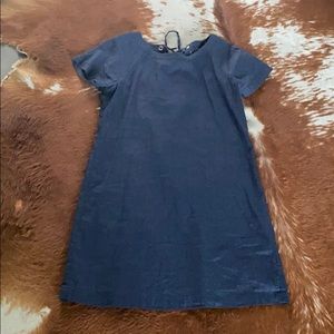 Theory Linen navy dress.